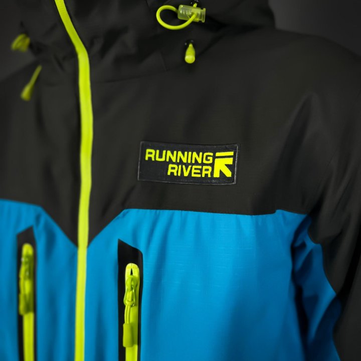 Куртка горнолыжная унисекс Running River голубая