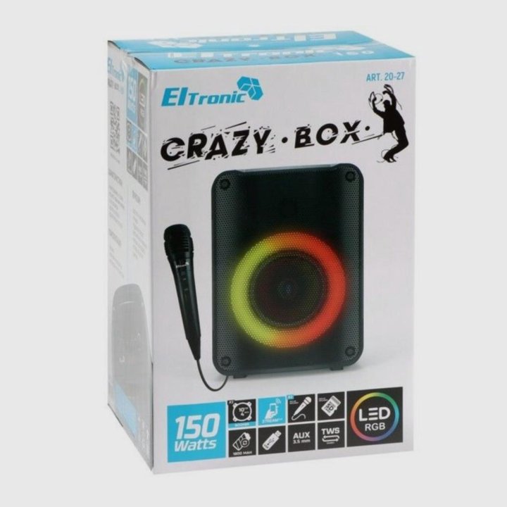 Новая колонка Eltronic crazy box 150