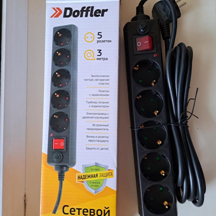 Сетевой фильтр Doffler SP 4015-3B