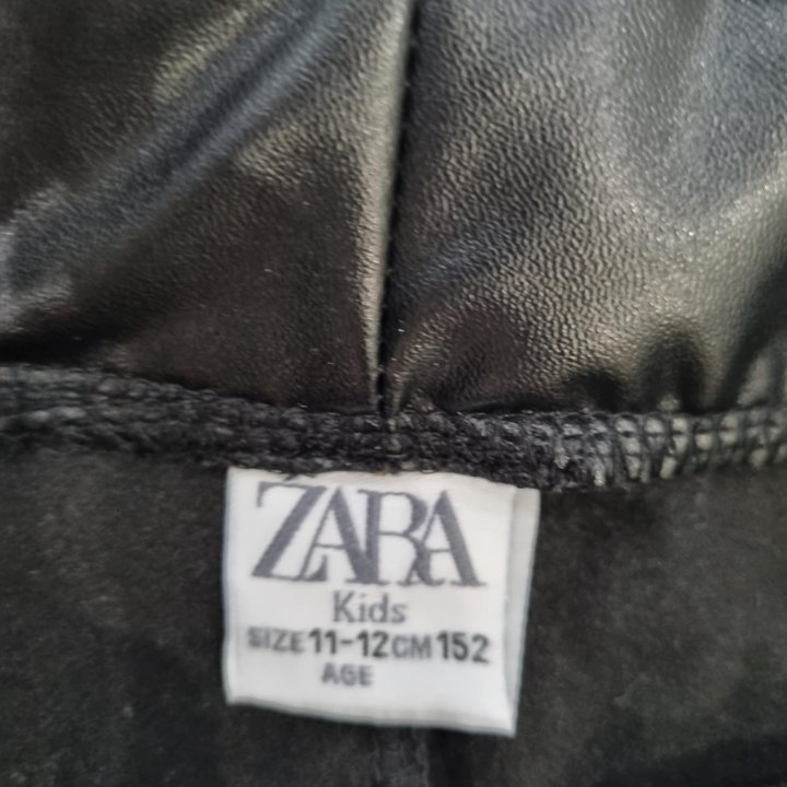 Штаны из кож.зама ZARA