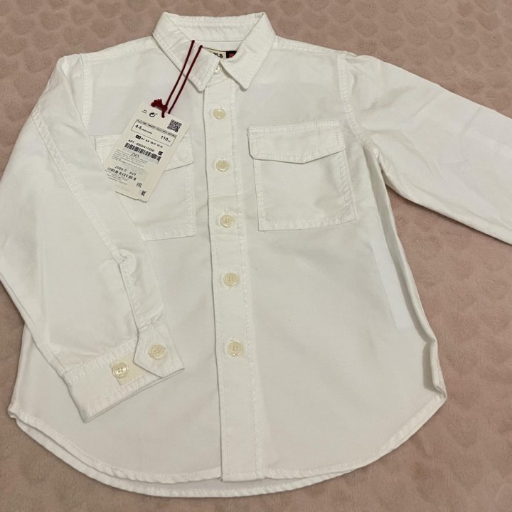 Рубашки Zara для мальчика, новые, 4-5-6 лет