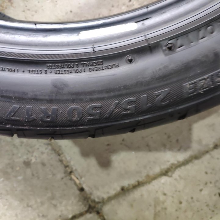 Bridgestone 215/50/17 лето 1шт