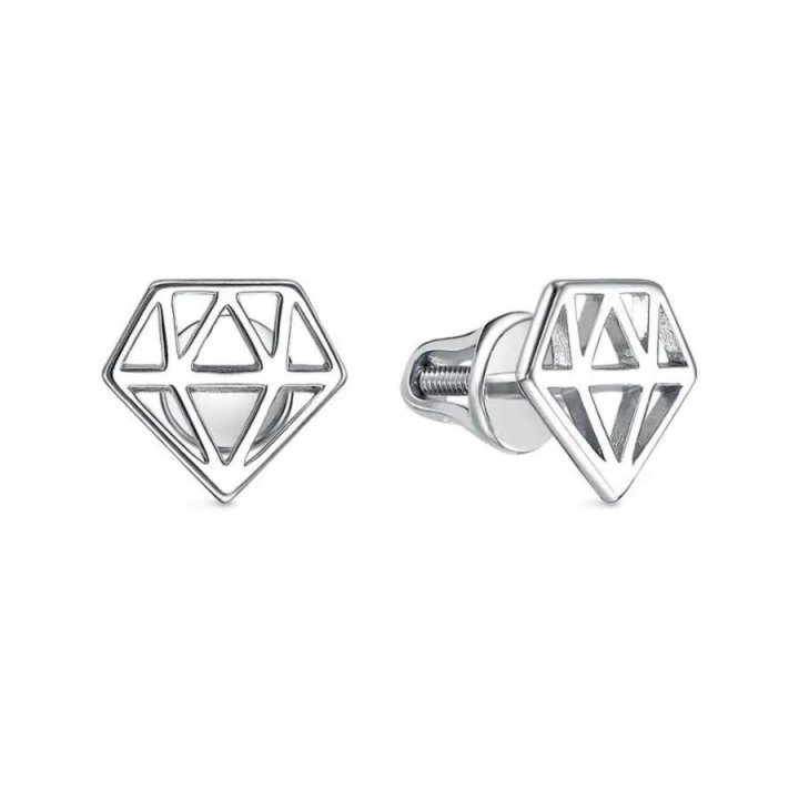 Серьги серебро