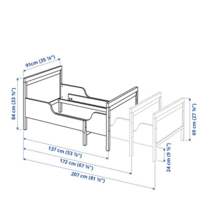 Кровать раздвижная ikea