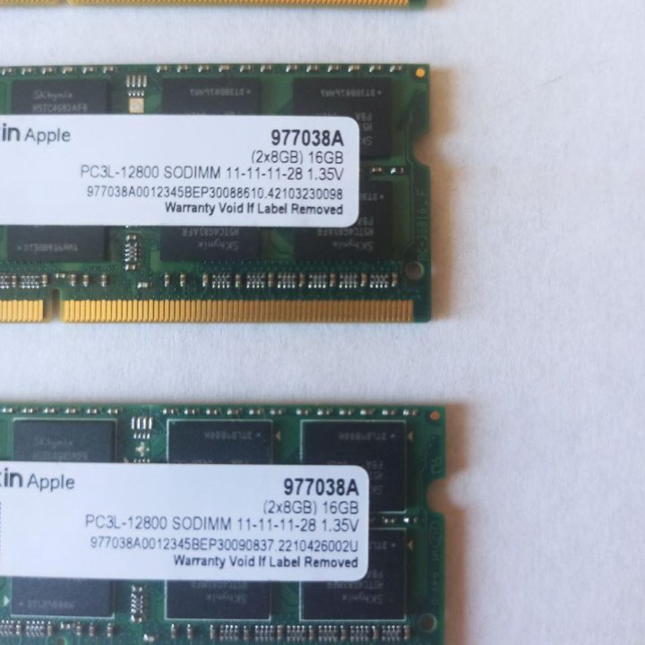 So-Dimm 32GB DDR3 (4x8GB) 1600 Mhz Ддр3 pc3l Apple