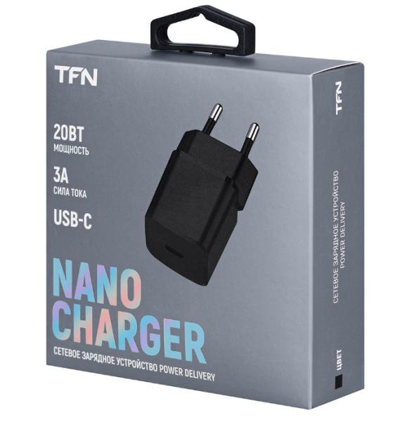 СЗУ TFN USB-C 20W Black (WCRPD10)