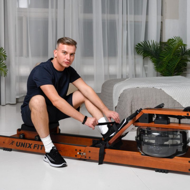 Гребной тренажер Wood Rower Dark