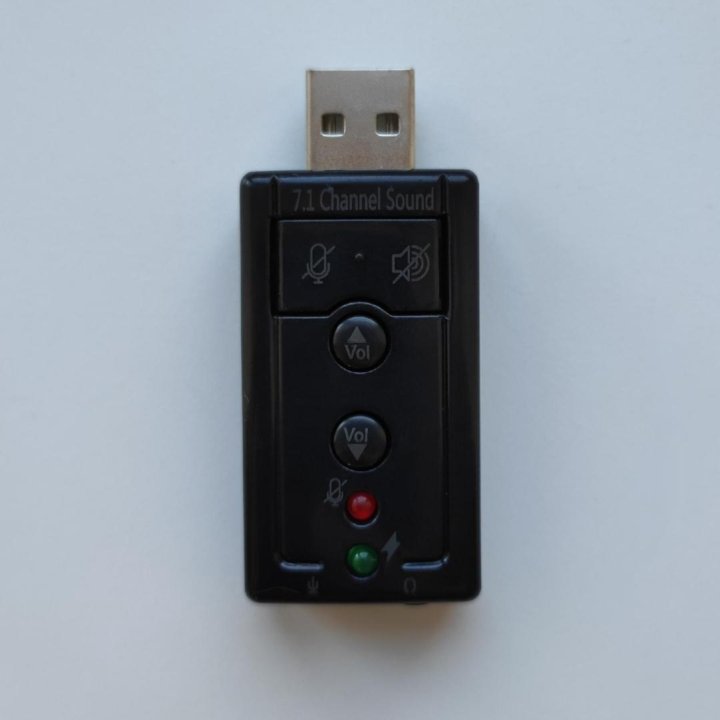 Внешняя звуковая карта USB для ПК, ноутбука