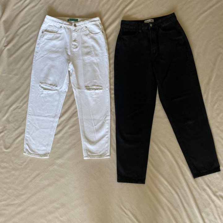 Женские джинсы белые черные размер 34