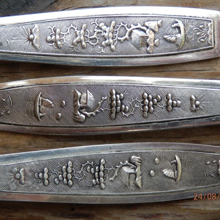 Ложки чайные серебро 916, 3шт, 74.45гр, Вьетнам