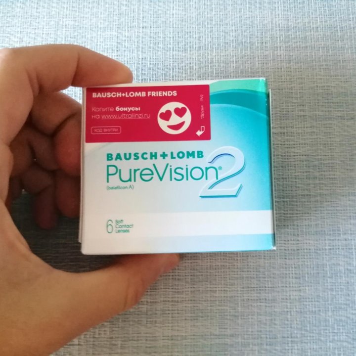 Контактные линзы Bausch & Lomb PureVision 2