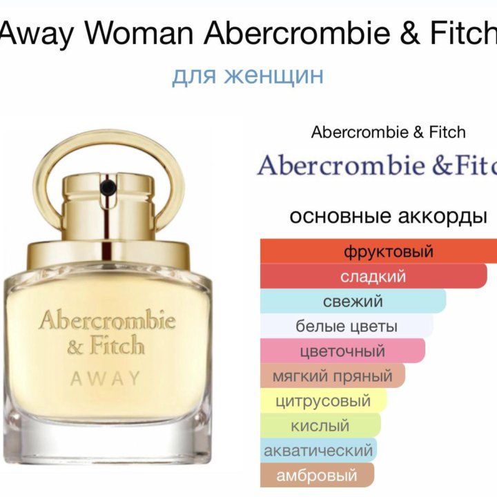 Женские духи Away Abercrombie & Fitch 100 мл.