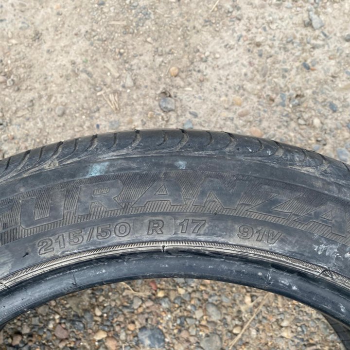 1шт. 215/50 R17 BRIDGESTONE ЛЕТО