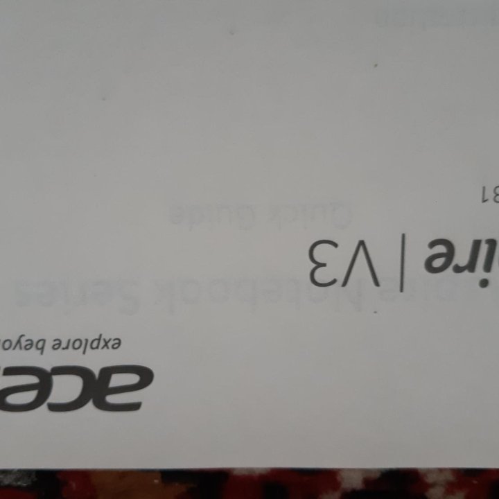 Коробка от ноутбука Acer Aspire V3