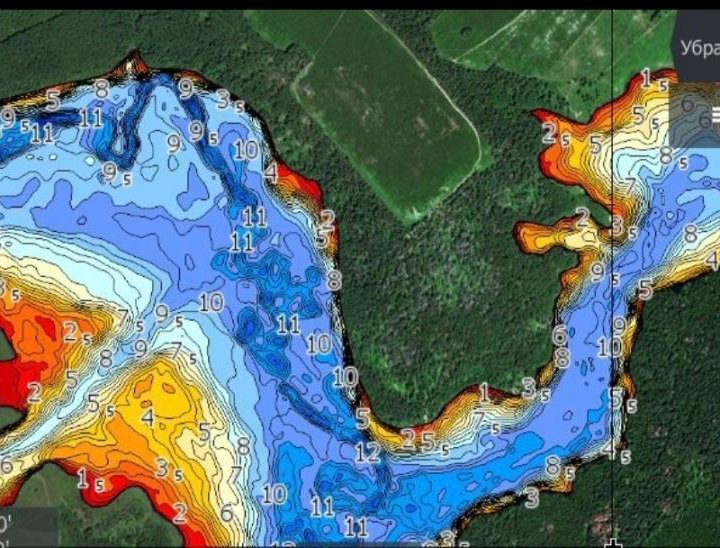 Карта глубин Десногорское вдхр. на эхолот Lowrance