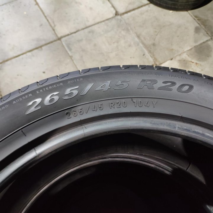 Pirelli 265/45/20 лето 4шт