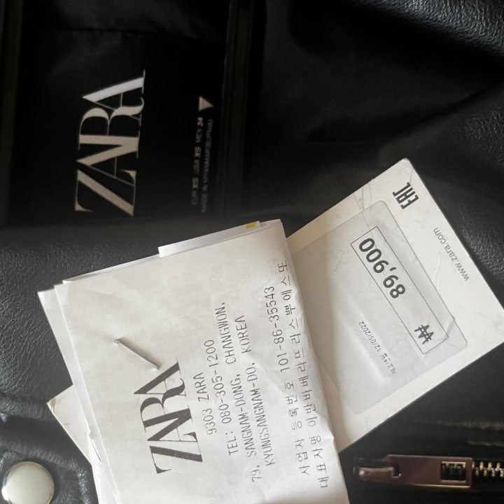 Кожаная куртка Южная Корея XS Zara