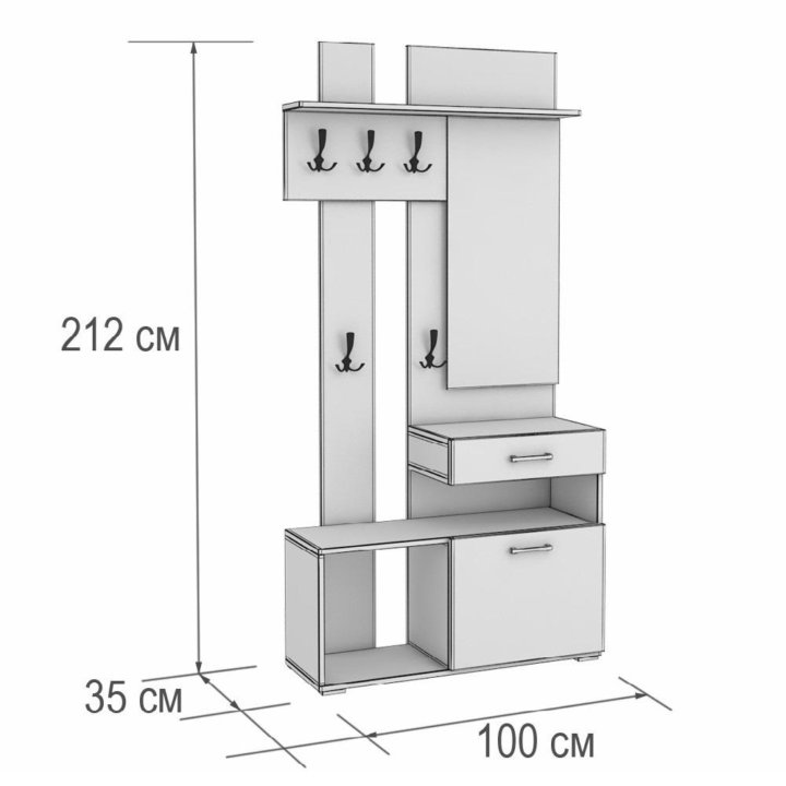 Прихожая 100см⭐