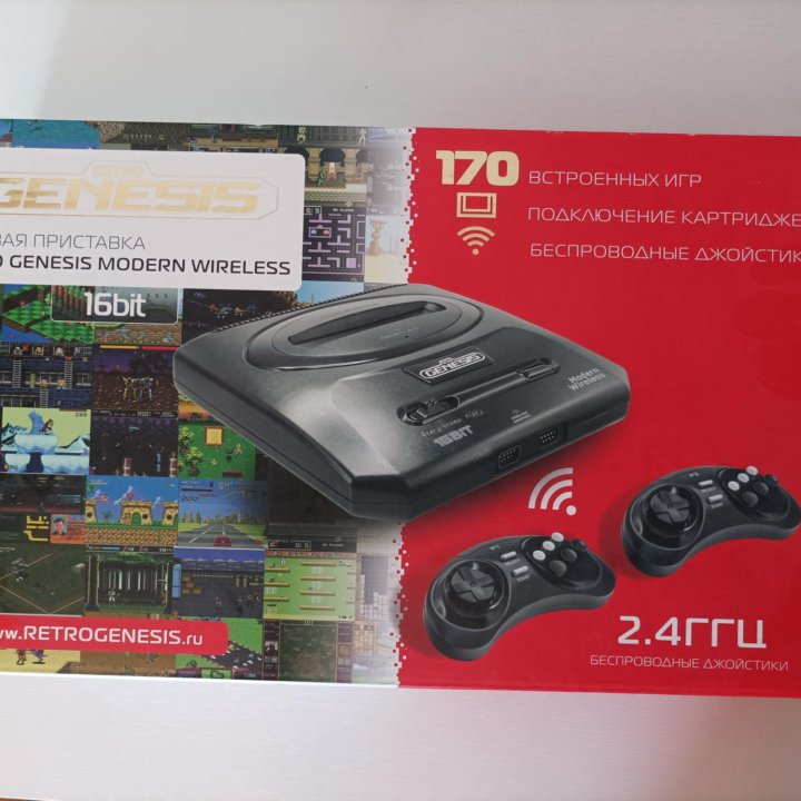 Retro Genesis Modern Wireless + 170 игр.