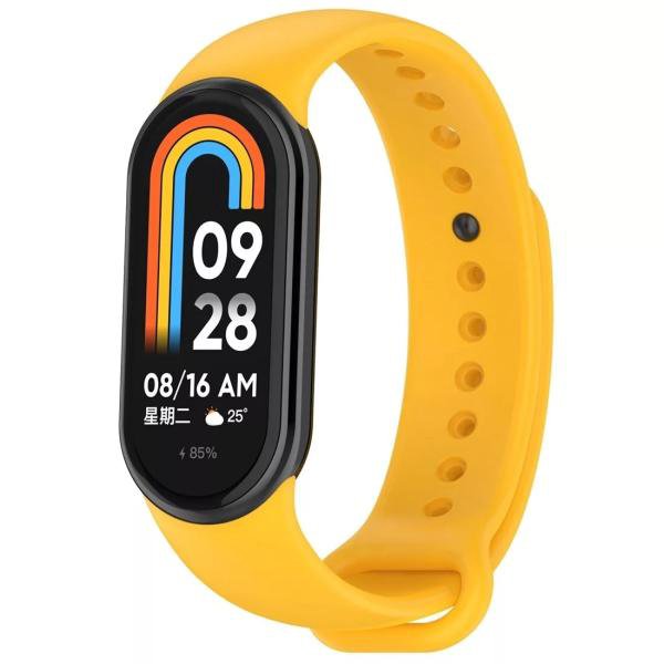 Сменный силиконовый ремешок Red Line для Xiaomi Mi Band 8 Желтый