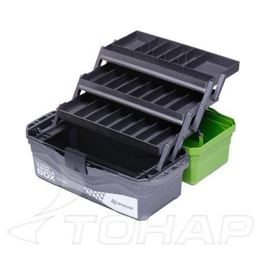 Ящик рыболовный трехполочный Tackle box nisus