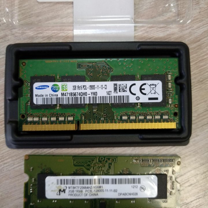 Оперативная память для ноутбука DDR3L 2gb.