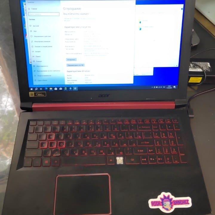 ACER NITRO 5 AN515, 144 герца, 4gb GTX1050, 16gb r