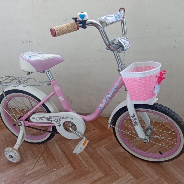 Детский велосипед для девочки Black Aqua Princess