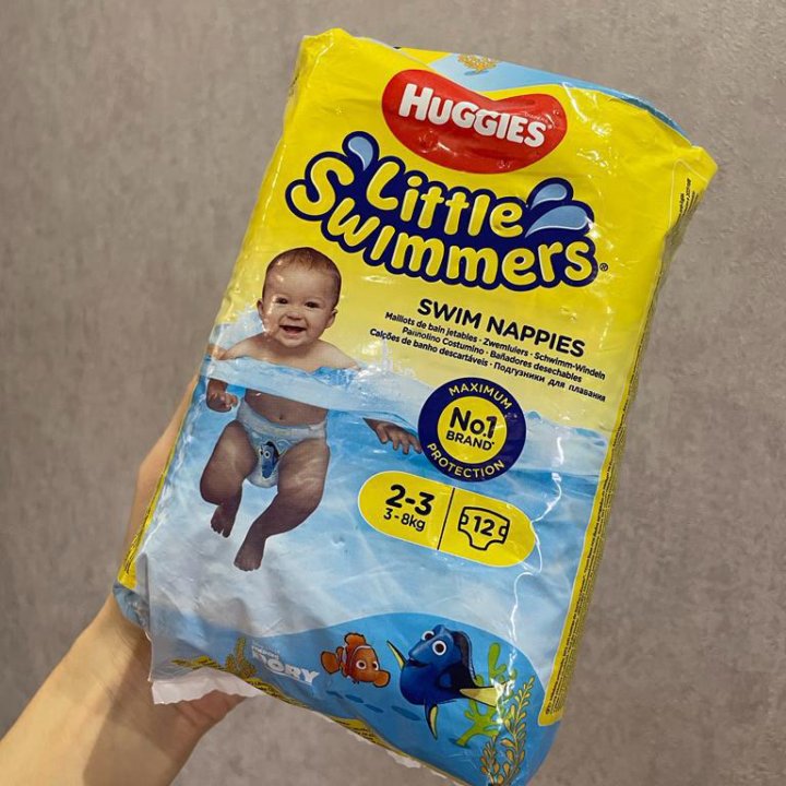 Трусики памперсы для бассейна плавания huggies 3-8