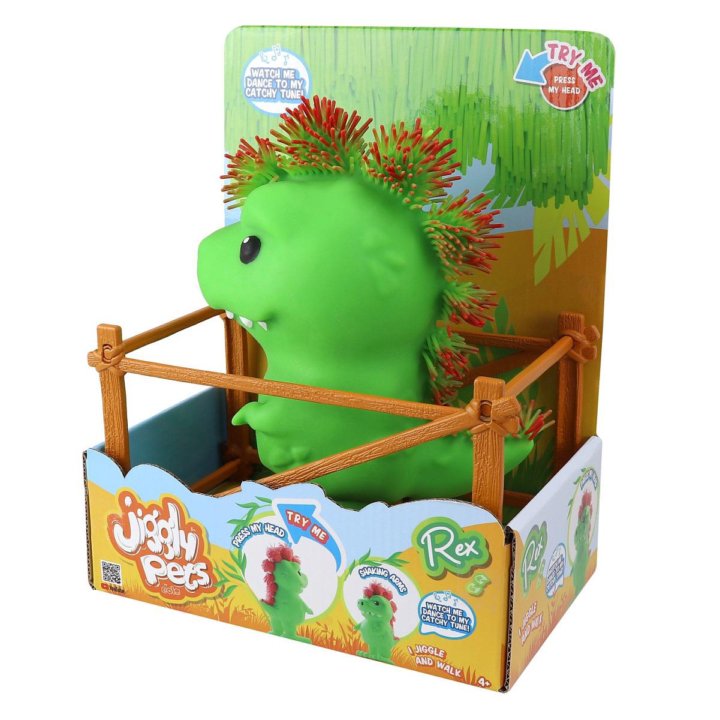 Игрушки Eolo Jiggly Pet - Динозаврик