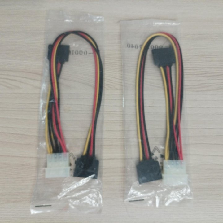 Переходник питания Molex 4-pin - 2SATA, 30см