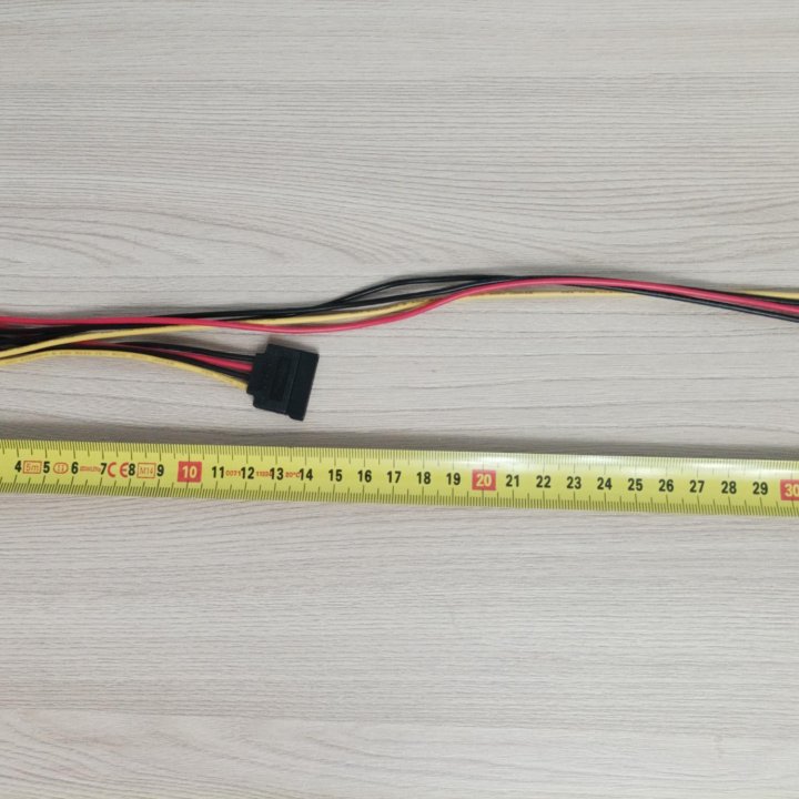 Переходник питания Molex 4-pin - 2SATA, 30см