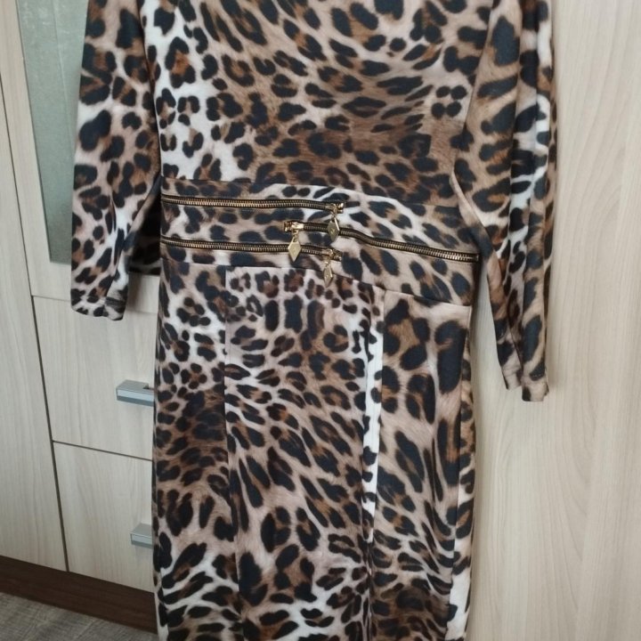 Платье Новое леопард