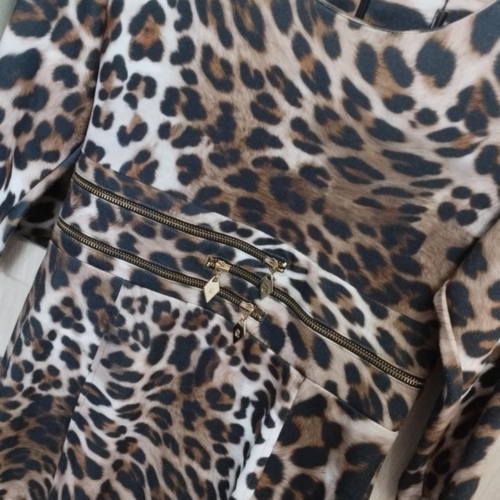 Платье Новое леопард