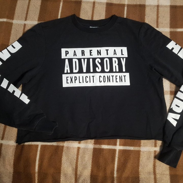 Кроп - лонгслив Parental Advisory