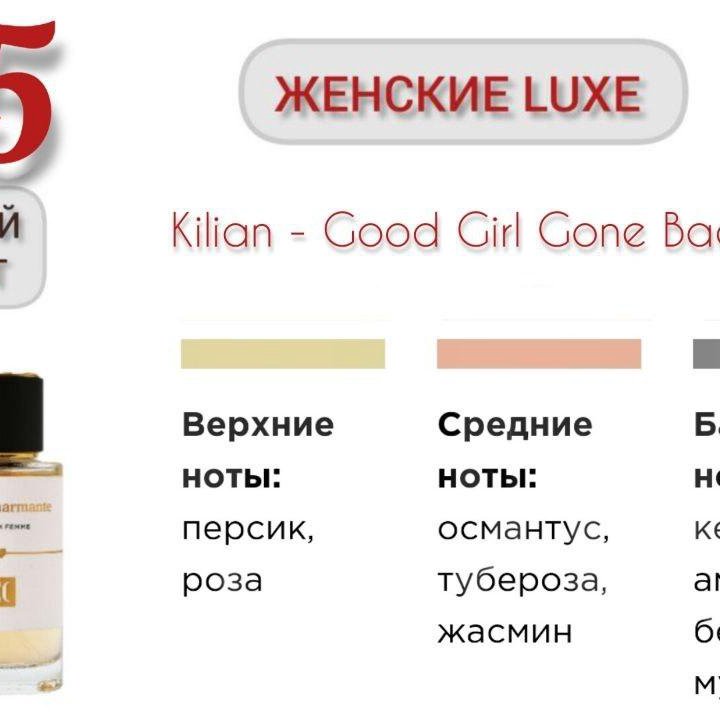 Духи по мотивам KILIAN Good Girl Gone Bad