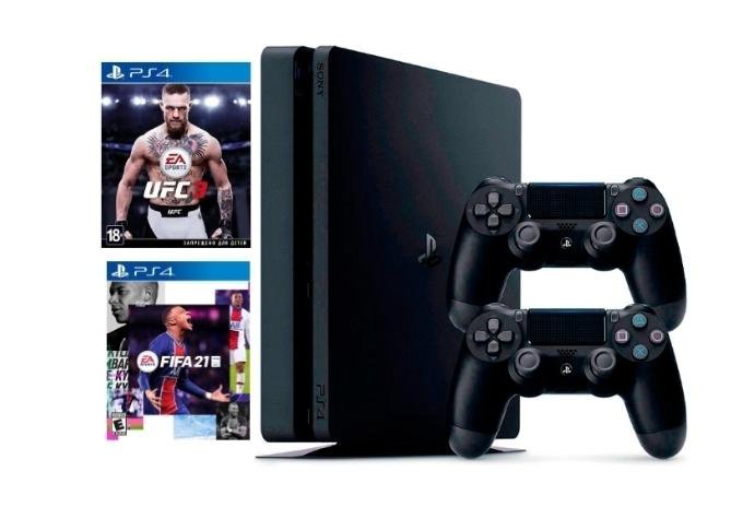 PS4 Slim 1TB + 750 игр в подарок Гарантия 1год