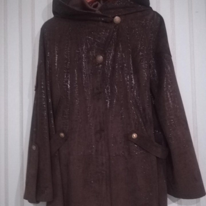 Куртка женская из натуральной замши с лазерной обр