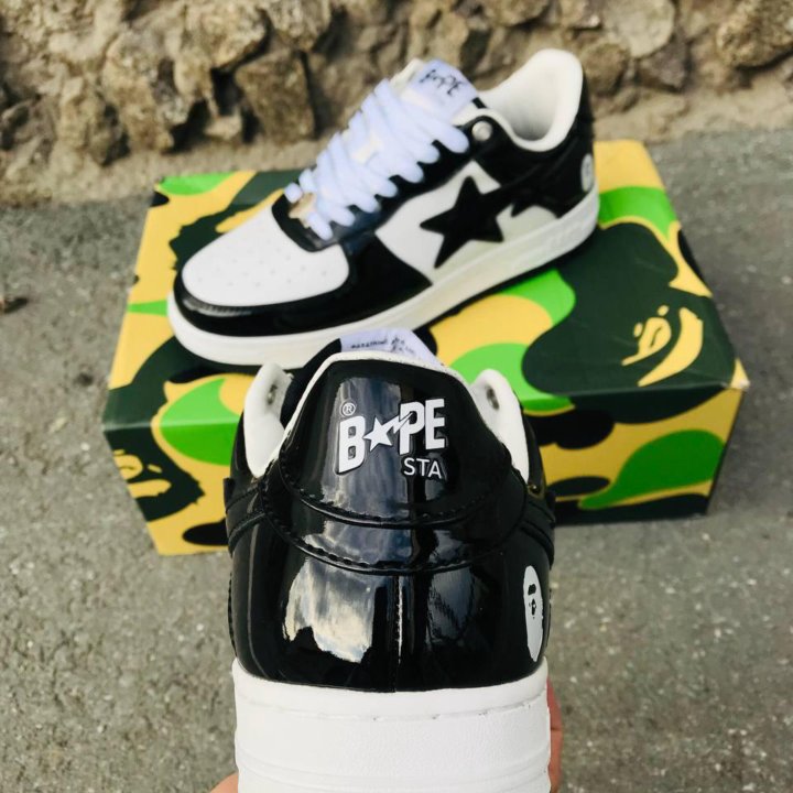 Кроссовки мужские Bape sta black премиум качество