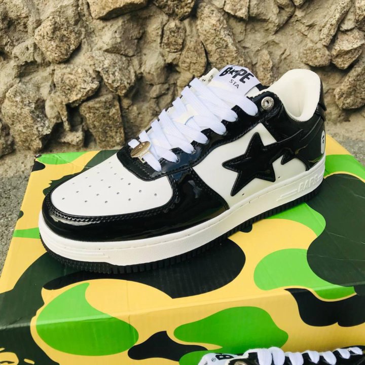 Кроссовки мужские Bape sta black премиум качество