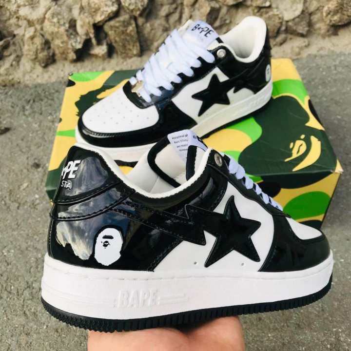 Кроссовки мужские Bape sta black премиум качество