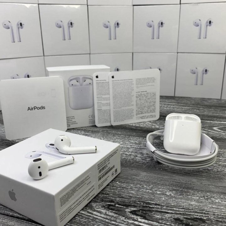 Airpods 2 Premium + чехол в подарок