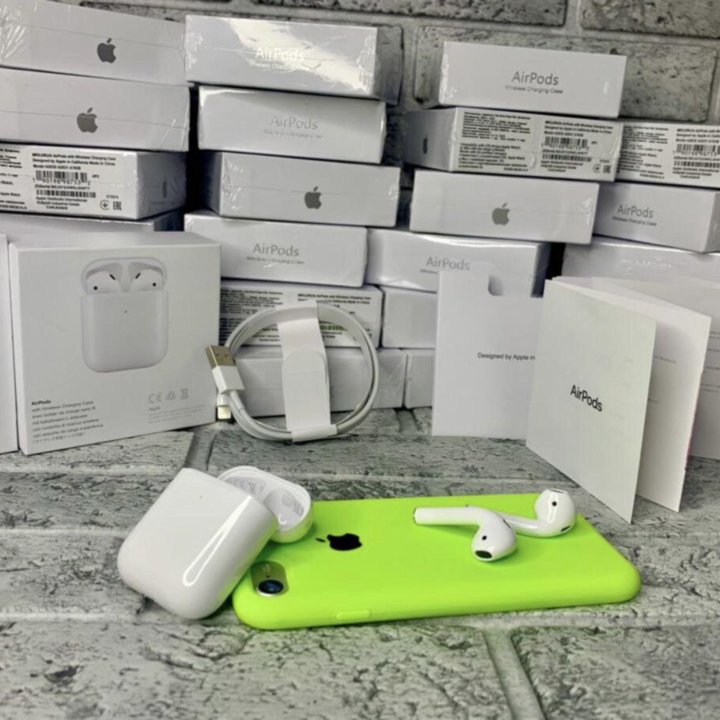 Airpods 2 Premium + чехол в подарок