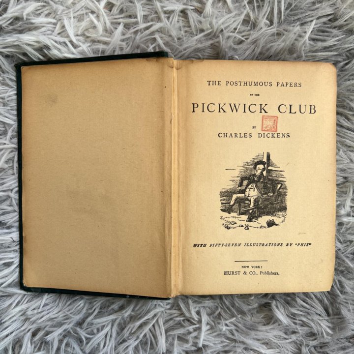 Антикварная книга Диккенс “PickWick club”