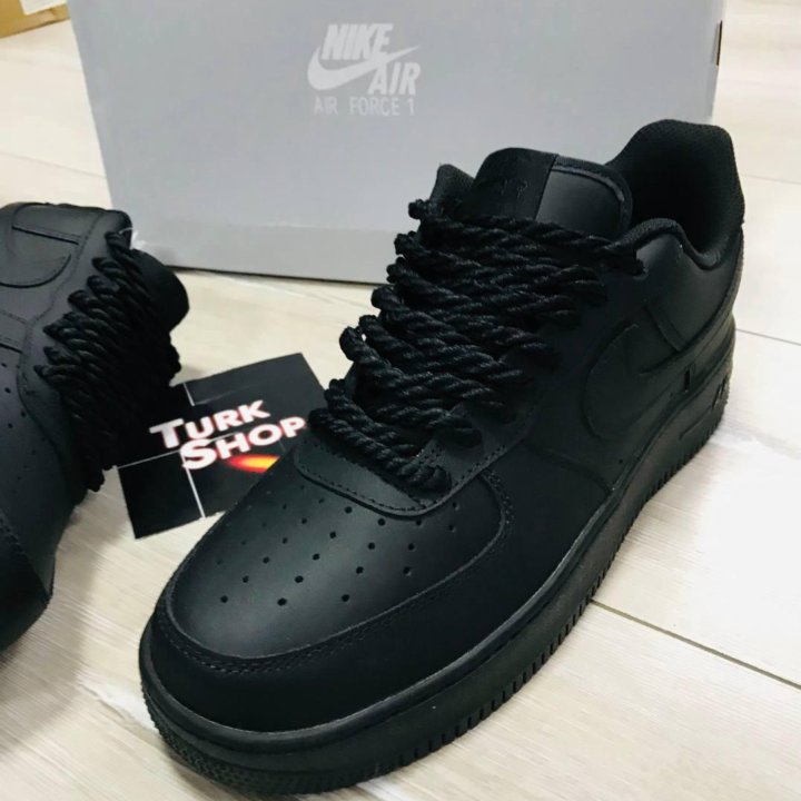 Кроссовки мужские Nike Air Force 1 чёрные