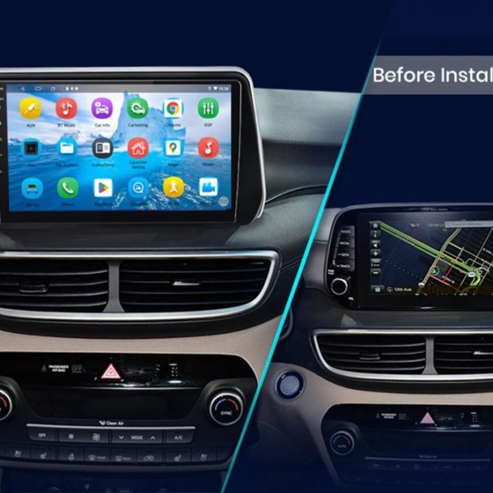 Hyundai santa fe android магнитола teyes