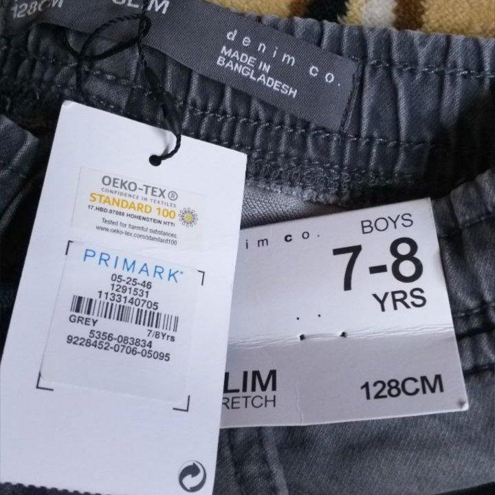 Джинсы для мальчика Primark Slim fit 7-8л