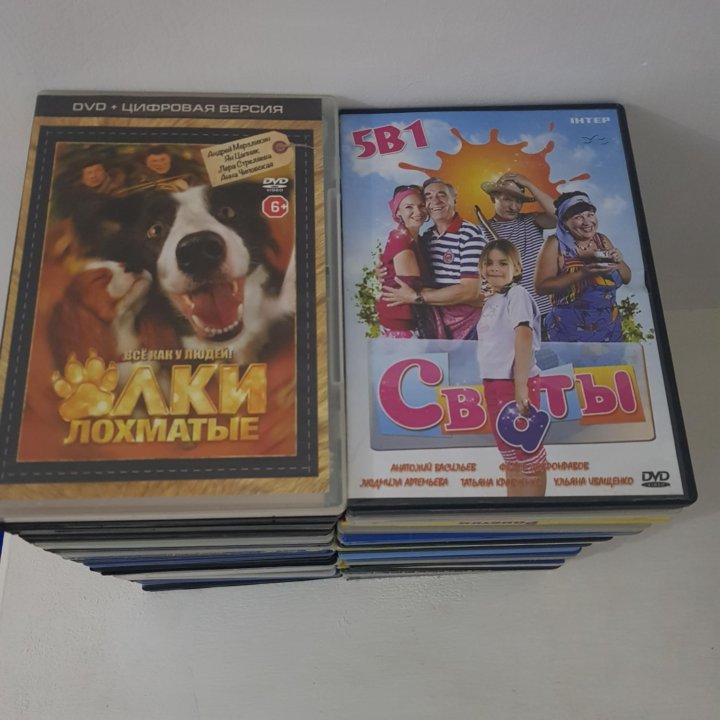 Диски DVD мультфильмы , фильмы 46 штук