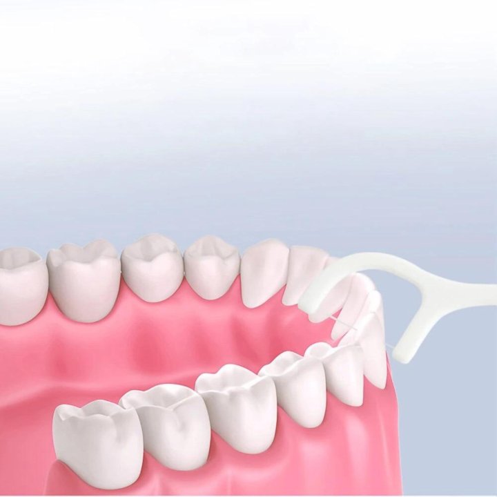 Зубочистки с зубной нитью, 150 штук