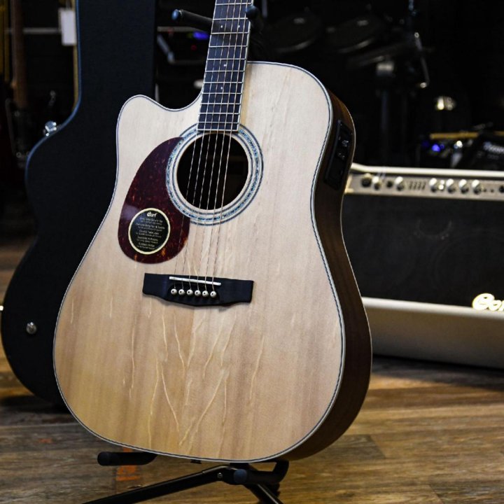 Электроакустическая гитара леворукая (комплект)